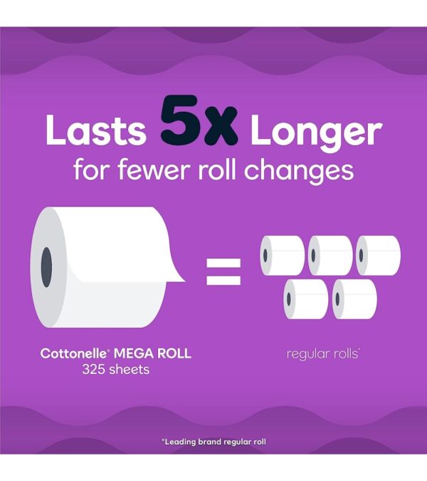 img-f60b2a66c7d0247e019ed055ece196e2 Cottonelle Ultra Comfort Toilet Paper with Cushiony CleaningRipples Texture, Strong Bath Tissue, 32 Family Mega Rolls (32 Family Mega Rolls = 144 Regular Rolls) (8 Packs of 4), 325 Sheets per Roll