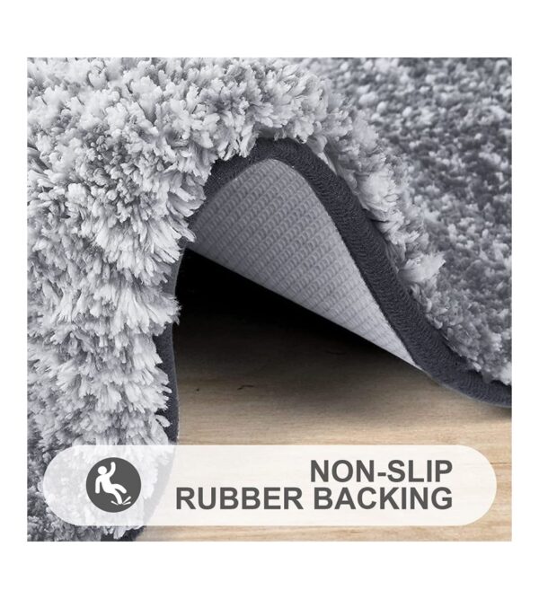 img-f69dc19deb0b63bcd0b07abd763524b9 OLANLY Luxury Rug, Extra Soft and Absorbent Microfiber Rugs, Non-Slip Plush Shaggy Bath Carpet, Machine Wash Dry, Bath Mats for Bathroom Floor, Tub and Shower, 24×16, Grey