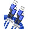 img-f7a379715e5441b75db275fdbc2106dc JSAUX Micro USB Cable Android Charger, (2-Pack 6.6FT) Micro USB Android Charger Cable Nylon Braided Cord Compatible with Galaxy S7 S6 J7 Edge Note 5, Kindle. MP3 and More-Blue