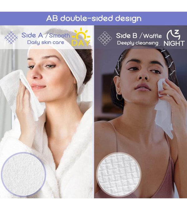 img-f9ba9c7b2531a7f470318436fd56d609 PoeticEHome Extra Thick Cotton Dry Wipes, Disposable Face Towel Lint-Free Facial Tissue Cloths for Deeply Cleansing & Makeup Cleaning 4 PACK