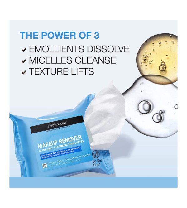 img-fa1818ce60b5b82bc3126b74fdf449e7 Neutrogena Cleansing Fragrance Free Makeup Remover Face Wipes, Cleansing Facial Towelettes for Waterproof Makeup, Alcohol-Free, Unscented, 100% Plant-Based Fibers, Twin Pack, 2 x 25 ct
