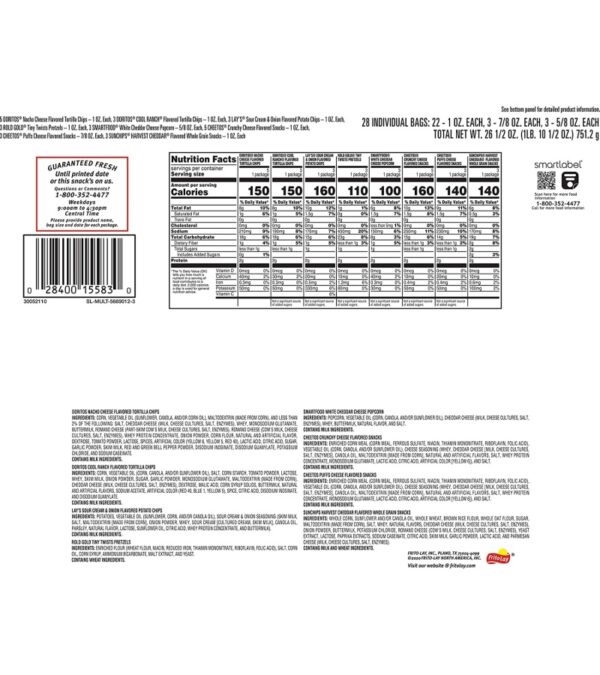 img-ff6fba0fb73b50f290917176751b5ac6 Frito-Lay Variety Pack, Flavor Mix (pack of 28)