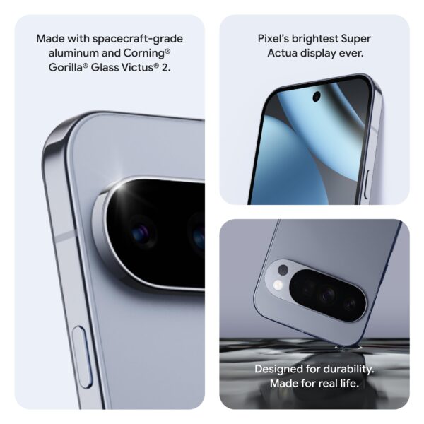 Google Pixel 10 Pro - Unlocked Android Smartphone - Gemini AI Assistant, Triple Rear Camera System, Fast-Charging 24+ Hour Battery, and 6.3" Super Actua Display - Obsidian - 128 GB (2025 Model)