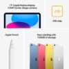 [Exclusive for New Users 0.99 ]Apple iPad 11-inch: A16 chip, 11-inch Model, Liquid Retina Display, 128GB, Wi-Fi 6, 12MP Front/12MP Back Camera, Touch ID, All-Day Battery Life — Silver