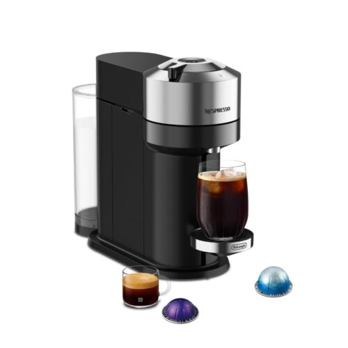 Version 1.0.0 Nespresso Vertuo Next Deluxe Coffee and Espresso Machine by De'Longhi, Chrome