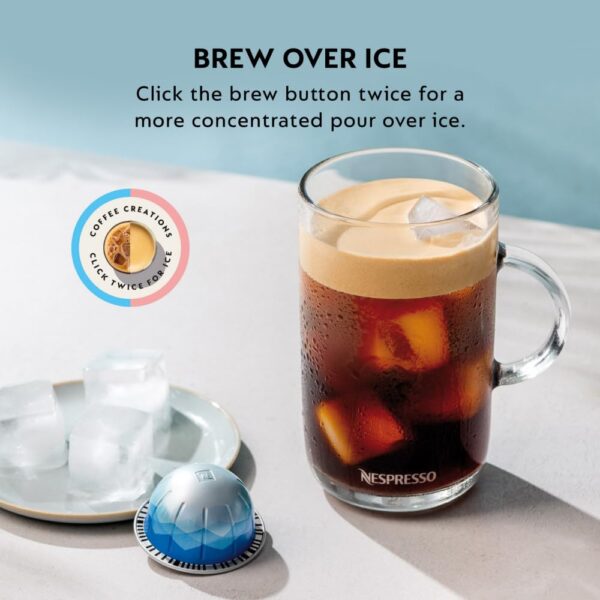 Nespresso Vertuo Next Deluxe Coffee and Espresso Machine by De'Longhi, Chrome