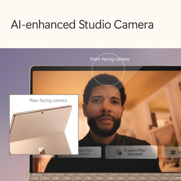 Version 1.0.0 Microsoft Surface Pro 2-in-1 Laptop/Tablet (2024), Windows 11 Copilot+ PC, 13" Touchscreen Display, Snapdragon X Plus (10 Core), 16GB RAM, 512GB Storage, Sapphire
