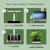 AeroGarden Harvest Lite in Cream, Soil-Free Indoor Hydroponic Garden with LED Grow Light for Year-Round Gardening of up to 6 Herbs and Vegetables